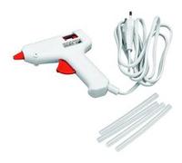 Rayher Mini pistolet à colle électrique basse température pour bois, feutrine ou ruban, 11 x 11 cm, blanc/rouge