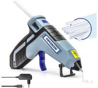 Pistolet à colle sans fil 36 V avec batterie de 2600 mAh, 20 bâtons de colle, arrêt automatique, chauffage rapide, bricolage, réparation