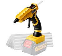 Pistolet à colle sans fil pour Dewalt 18V/20V Li-Ion, 30s de préchauffage rapide Pistolet à colle avec 30 bâtons de colle (7 * 150mm) pour l'artisanat & le bricolage & la réparation(outils seulement)