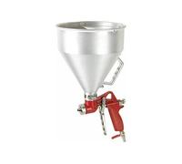 COGEX 079126 Pistolet à Crépir Pneumatique Aluminium - Projeteuse Mortier 4.5L - 3 Buses - Pression 4 Bars - Façade Enduit
