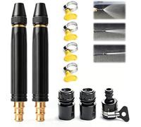 Pistolet à Eau de Lavage de Voiture amélioré 2026, pulvérisateur de Tuyau d'arrosage avec Modes de Jet réglables, pour Lavage Auto et arrosage des Plantes, 1 Set (2 Set)