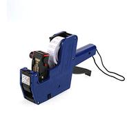 Pistolet à étiquettes de prix - Étiqueteuse MX-5500 à trois couleurs Pistolet à étiquettes Pricemarker à 8 chiffres, outil de vente au détail comprenant des étiquettes et une recharge d'encre(bleu)