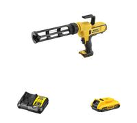 Pistolet à mastic 18V DCE560 + 1 batterie 18V 2 Ah + 1 Chargeur DCB1104-QW DEWALT