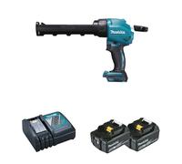 Pistolet à mastic 18V DCG180Z + 2 batteries BL1850B 18V 5 Ah + 1 chargeur rapide DC18RC MAKITA