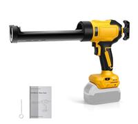 Pistolet à mastic sans fil pour Dewalt 20V (sans batterie) | Pistolet à calfeutrer électrique, 6 vitesses réglables, affichage numérique, éclairage LED, pour cartouche 10oz/300ml