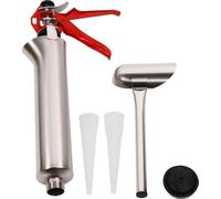 Pistolet à mortier - Pistolet à joints - Manuel - 2 buses - Pour joints de carrelage/ciment - Acier inoxydable et plastique