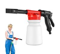 Pistolet à mousse de voiture, pistolet à mousse d'eau, pulvérisateur de jardin, robinet de lavage de voiture de 1 l, canon à mousse à savon fixé à chaque tuyau pour une utilisation dans le jardin