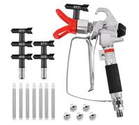 Pistolet a Peinture, Airless Pistolet Peinture Haute Pression, Pistolet Pulvérisateur de Peinture sans air Haute Pression 3600 psi avec 5 Embouts de Pulvérisation et 7 Filtres de Pistolet à Peinture