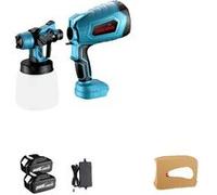 Pistolet à Peinture Électrique, Fonctionnement Sans Fil, Rechargeable, 2 Batterie EU Prise