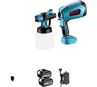 Pistolet à Peinture Électrique, Fonctionnement Sans Fil, Technologie de Contrôle de Débit, 2 Batterie Prise EU