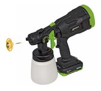 Pistolet à peinture et désinfectant R-bat20 20v avec buse spéciale désinfectant, batterie et chargeur RBAT-20