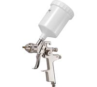 Pistolet à peinture LVLP, pistolet à peinture à alimentation par gravité avec 3 buses (1,3/1,4/1,7 mm), pulvérisateur de peinture automobile d'une capacité de 600 ml avec régulateur d'air pour la pein