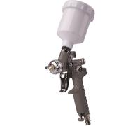 Aerotec Pistolet de peinture pulvérisateur pneumatique Aerotec Mini buse HVLP 0,8+0,5mm/godet gravité en plastique Quantité:1