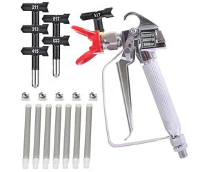Pistolet à peinture sans air et 517 Arroseur pour toutes les machines à peinture sans air, joints pivotants et haute pression 3600 PSI