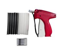Pistolet À Points pour Vêtements, Fixateur de Vêtements Rapide et Polyvalent, Fixateur de Vêtements Rapide et Pratique pour Les Voyages, Les Réparations D'Urgence (rouge)