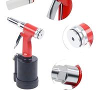 Pistolet à riveter pneumatique, force de traction élevée, conception légère, ROUGE