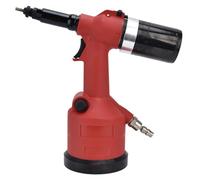 Pistolet à riveter pneumatique professionnel, kit de riveteuse pneumatique robuste pour écrous M3-M12, outil de rivetage en alliage de zinc pour plaques et tuyaux métalliques