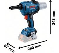 Pistolet à riveter sans fil Bosch GRG 18V-16 C, 2 batteries ProCORE18V 4,0 Ah, L-BOXX, 1 pièce.