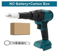 Pistolet à riveter sans fil et outil de pose de rivets autobloquants - 720W, moteur sans balais - Fonctionnement sans fil - Système de rivetage automatique - Compatible avec les batteries 18V - Livré