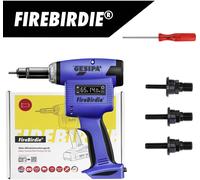 Pistolet à riveter sans fil Gesipa FireBirdie 2151862 18 V 2 Ah Li-Ion brushless, sans batterie, sans chargeur