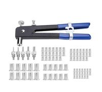 Pistolet À Rivets Hydraulique Pneumatique, Outil De Rivetage D'écrou Ongles, Aveugle Manuel, Nouveau Sécurité et commodité(86pcs)