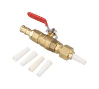 Pistolet à sable à air comprimé avec 4 buses de 2,4 à 3,6 mm - Type de valve - Outil d'élimination de la rouille - Pour le nettoyage de surface du métal - 108 mm