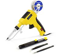 Pistolet à souder 60 W, kit de fer à souder automatique, outil d'alimentation de soudure automatique 5 en 1 avec pompe à dessouder, fil d'étain, 2 pincettes antistatiques…