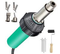 Pistolet à souder Plastique 1600 W, Torche à air Chaud 30-700 °C, 230 l/Min, kit de soudage avec 4 Pointes, Noyau Chauffant, Tige à Rouleau.