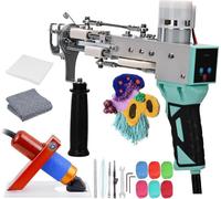 Pistolet à touffeter, machine à tricoter électrique pour tapis, kit 2 en 1, kits d'affichage numérique