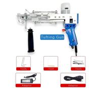 Pistolet à touffeuse - Pour tapis à poils coupés et à boucles - 2 en 1 - 70 W - 5 à 40 points par seconde - Hauteur de la touffe réglable : 4 à 14 mm / 7 à 19 mm - Prise européenne 220 V