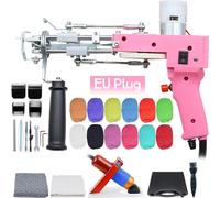 Pistolet à tufter, double capacité de velours, hauteur de velours réglable, prise EU-b