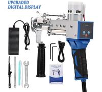 Pistolet à tufter les tapis, fonctionnement à grande vitesse, compatibilité double poil, BLEU
