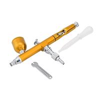 Pistolet aérographe Multifonctionnel Pratique à Double gravité aérographe 0 3mm aérographe Aiguille buse Art Peinture aérographe Mini compresseur d'air aérographe pour Fine Art Nail Art(Yellow)