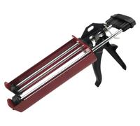 Pistolet d'application de mastic à double canal, avec poignée ergonomique pour une application précise