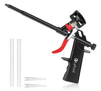 Pistolet d'application pour mousse PU, pas besoin de solvant, pistolet de dosage métallique pour les bricoleurs et les professionnels