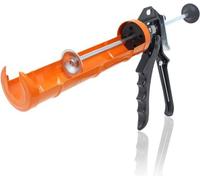 Pistolet d'application pour silicone et acrylique en acier inoxydable, capacité de 310 ml, rapport de démultiplication 12:1