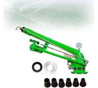 Pistolet d'arrosage agricole, arroseur à 360° avec manomètre et buse, rayon de pulvérisation 29-57 m, pour enlever la poussière du jardin agricole