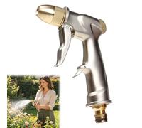 Pistolet d'arrosage avec Buse en Laiton, Pistolet d'arrosage Haute Pression en Métal, Pistolets à Eau de Jardin Robuste, Pistolet Pulvérisateur en Métal, pour Laver les Voitures, Arroser le Jardin