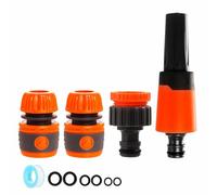 Pistolet d'arrosage avec raccords et raccords de tuyau d'arrosage pour plantes, pelouses, nettoyage de voiture, bain d'animaux domestiques