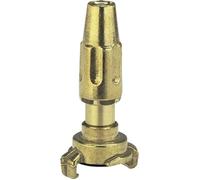 Gardena Seringue à couplage rapide en laiton pour 19 mm (3/4 Pouce) - tuyaux: raccordement rapide, jet d'eau réglable et réglable (7131-20)