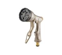 Ribiland 07363 - Pistolet d'Arrosage Multifonction - En Laiton - 8 Types de Jets - Beige