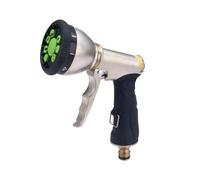 Pistolet d'Arrosage Métal + Poignée Caoutchouc Anti Glisse Multi Jets AROZ
