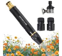Pistolet d'arrosage pour tuyau d'arrosage : buse à connexion rapide haute résistance, modèles d'eau réglables, outil de lavage de voiture haute pression | Pour l'arrosage à l'air L