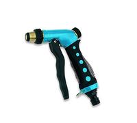 Pistolet d'arrosage réglable - Modèle 431L - Embout en laiton 3 jets - Boîtier en aluminium - Gâchette de régulation du débit ergonomique - Poignée caoutchoutée - Bikain