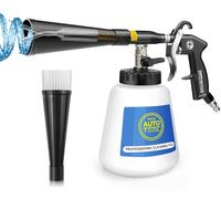 Pistolet de nettoyage à air avec tuyau d'évacuation en métal et réservoir d'eau de 1 litre