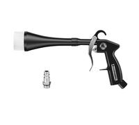 Pistolet de nettoyage à air comprimé avec buses interchangeables Pistolets à air comprimé Blow Gun Pression max. 9 bar Pour nettoyer les jantes, les moteurs, les sièges en cuir (noir)