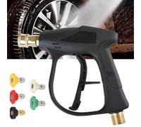 Pistolet de nettoyage haute pression avec 5 buses interchangeables