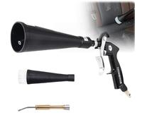 Pistolet de nettoyage pour intérieur de voiture - Pistolet souffleur haute pression avec 2 buses - Nettoie et sèche rapidement les surfaces des voitures avec des outils de détail solides pour éliminer