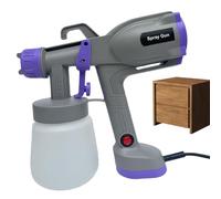 Pistolet de peinture électrique avec 5 buses | Machine de pulvérisation électrique pour projets de bricolage, jardin, armoire, meubles, plafond, mur, abri et