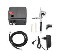 Pistolet de pulvérisation, Aérographe à pistolet à double Action avec compresseur, Kit d'aérographe de 0.3mm for aérographe à ongles for modèle/gâteau/peinture de voiture